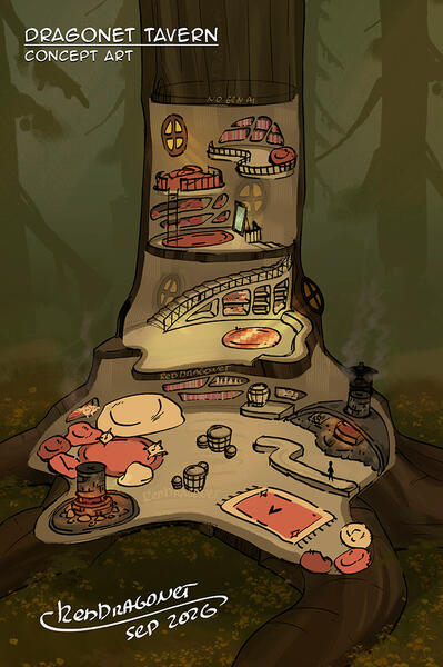 Dragonet Tavern Concept Art - September 2026