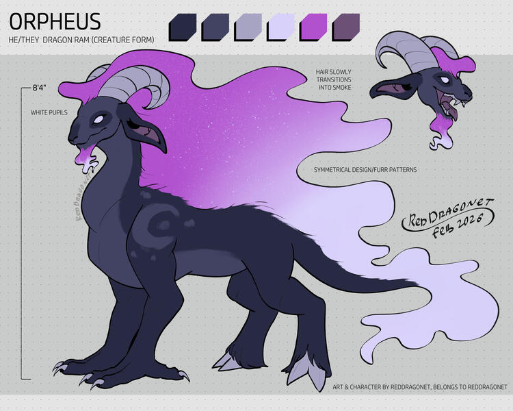 Orpheus Dragon Form Reference Sheet - February 2026